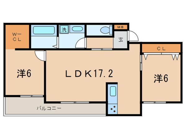 Taormina新宮の物件間取画像